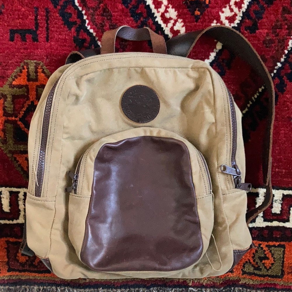 Duluth Pack genuine canvas + leather backpack!